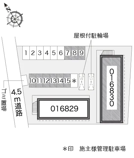 ★手数料０円★川越市藤間　月極駐車場（LP）